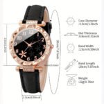 Quartz Watches with Butterfly Heart Necklace Bracelet - Image 2
